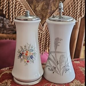 HP❤️ Oxford Lenox Bone China Carlyle salt pepper grinder V Rare vtg